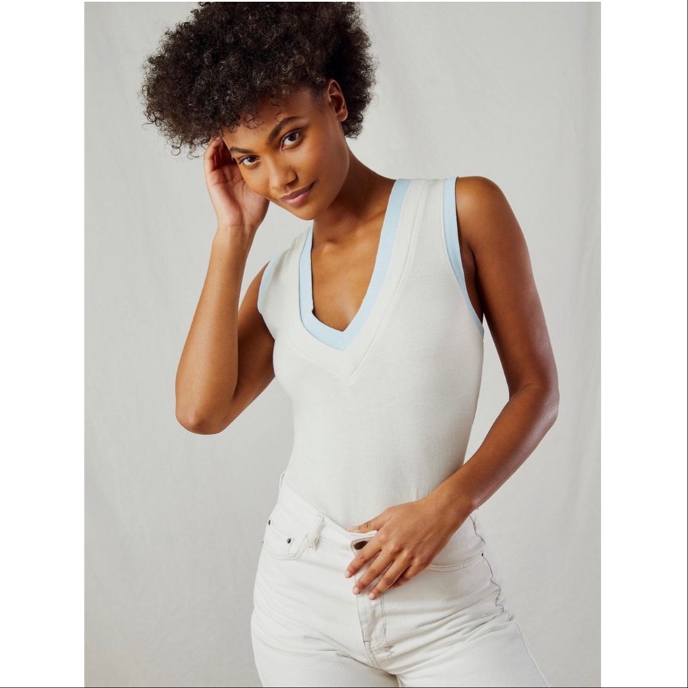 🦋Free People Cozy Cool Girl Tank Bodysuit🦋